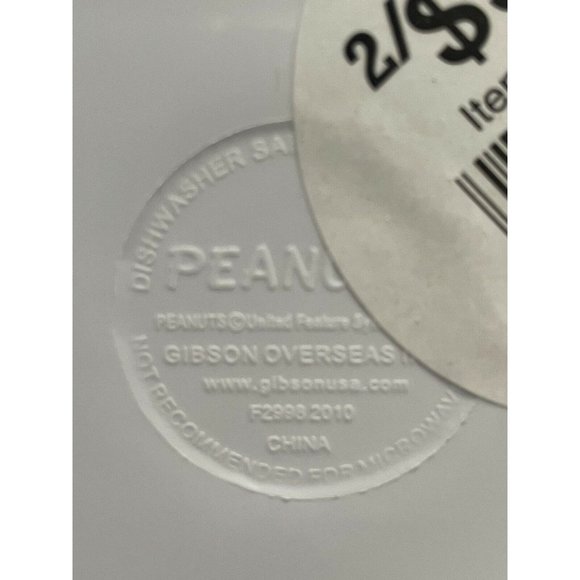 Peanuts Snoopy & Woodstock Melamine Christmas Holiday Plate and Bowl Set - Picture 7 of 9